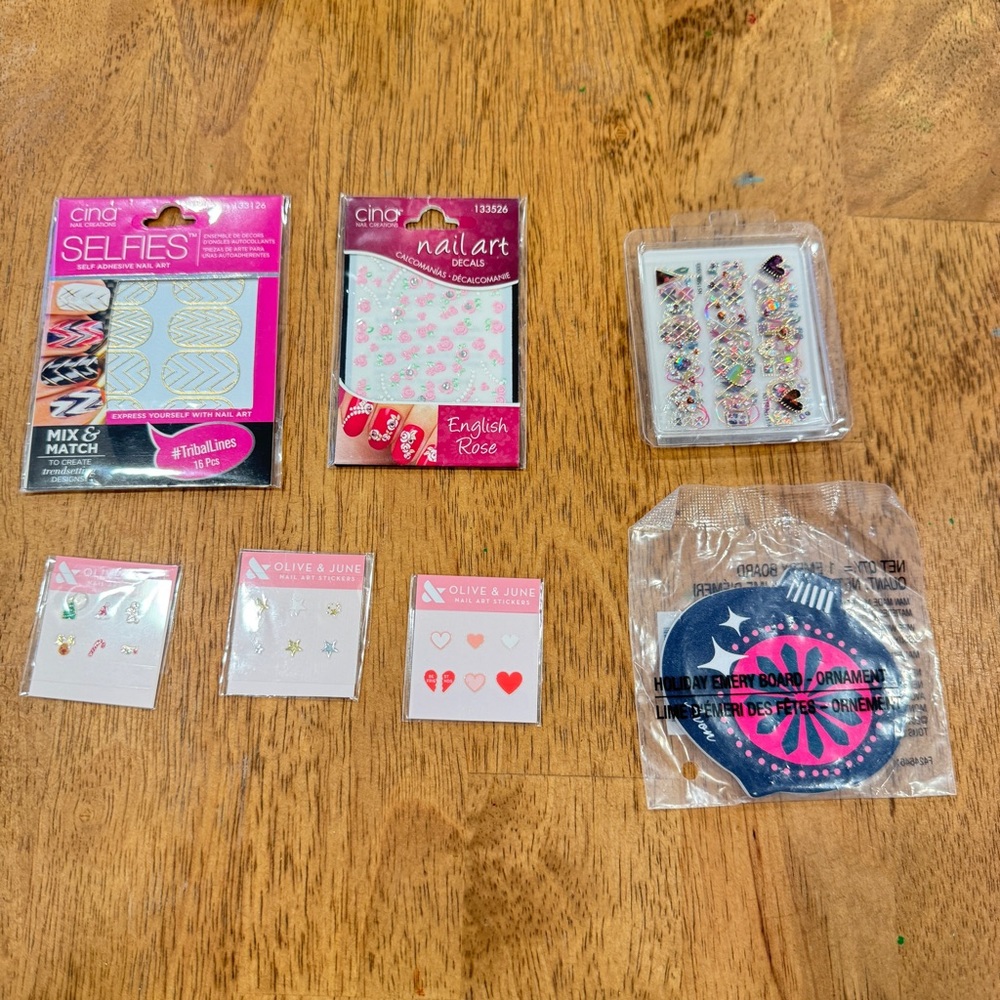 Nail Art Stickers Lot Cina Olive & June Avon